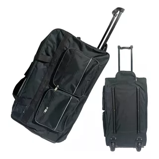 Bolso De Viaje Con Rueda Grande 3 Ruedas Negro