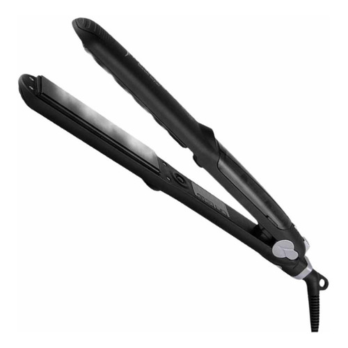 Plancha Profesional De Cabello A Vapor Steam Styler Negra Color Negro 110V/240V