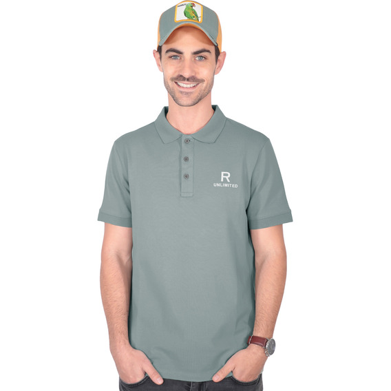 Playera Polo Hombre Con Botones Roosevelt A197