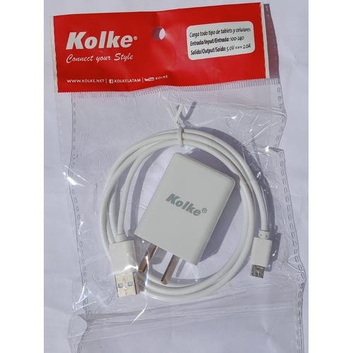 Cargador Kolke ETA-U90JWS USB Blanco