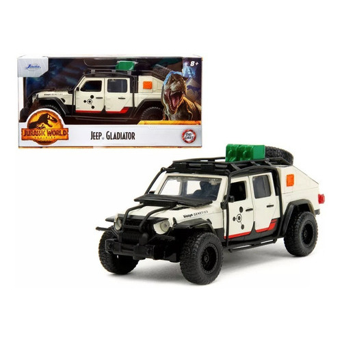 Jeep Gladiator Truck Jurassic World Dominion 2022 1/32 Jada Color Beige