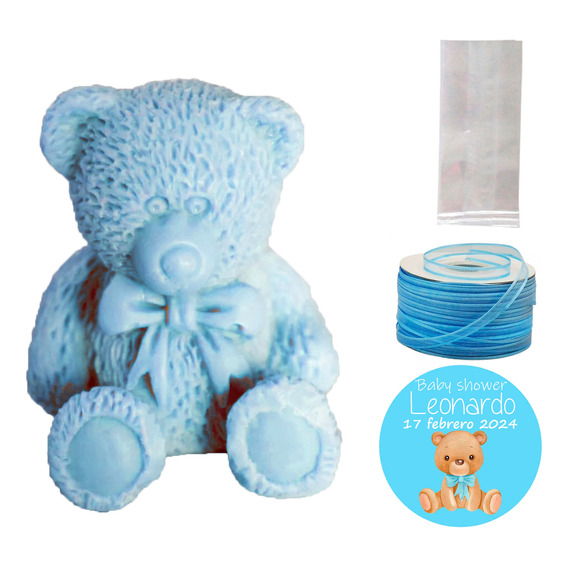 Recuerdo Jabón En Forma De Oso Baby Shower Bautizo 35piezas