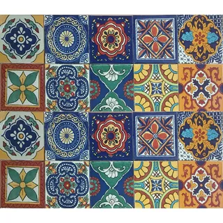 40 Azulejos De Talavera Mixtos 15x15 - Madrid