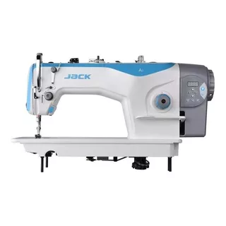 Máquina De Costura Industrial Reta Jack A2-cz Branca/azul-celeste/cinza 220v