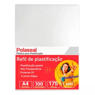 Plastico Para Plastificação Polaseal A4 0,7 220x307 100 Un.
