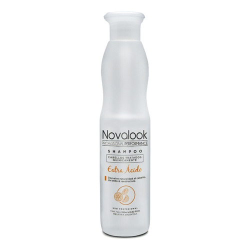 Shampoo Novalook Extra Acido 320 Ml Post Tecnico Brillo