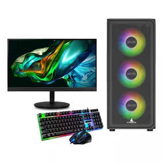 Pc Gamer Ryzen 5-5600g + 16gb Ram + Ssd 480gb Monitor 22 Fhd