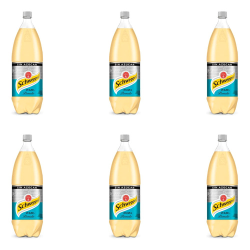 Schweppes pack 6 refresco sabor pomelo cero 2.25L