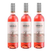 Kit 03 Vinhos Miolo Seleção Rose 750ml