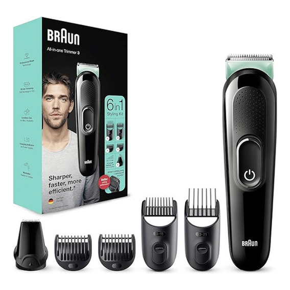 Maquina Cortar Pelo Braun Profesional 6 En 1 Barba Mgk3221