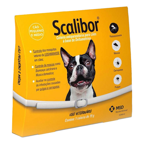 Collar antiparasitario para pulga MSD Scalibor Cachorro Coleira Antiparasitas - 65 Cm para perro