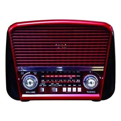 Rádio Retrô Lanterna Fsound Am Fm Usb Sd Bluetooh Bivolt