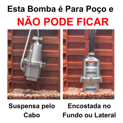 Bomba Submersa Sapo Poço Vibra Vert 900 220v