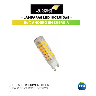 Difusor Bidireccional Exterior Interior Deco Con Led G9 6w