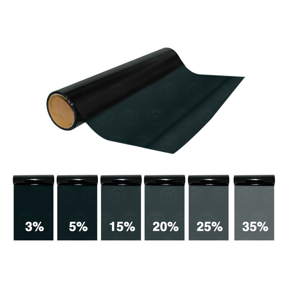 Rollo Papel Polarizado 50cm X 30m Auto Humo Negro Normal