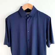 Camisa Azul Marino Elástica | Marca Zara