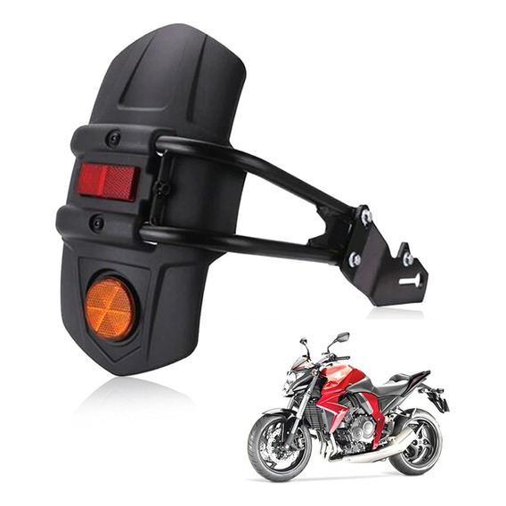 Salpicadera Moto Universal Trasera Con Reflector Guardabarro