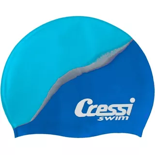 Gorro Cressi Kids Cap Multicolor Infantil Para Natación Color Azul