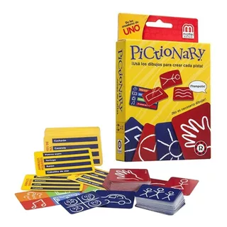 Juego Cartas Pictionary Adivinar Dibujos Orig Mattel Ruibal 