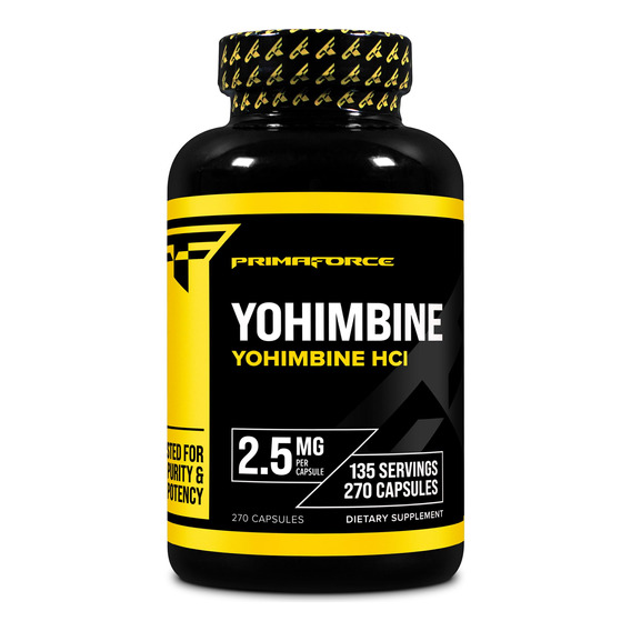 Suplemento Primaforce Yohimbine Hcl 2,5 Mg 270 Cápsulas