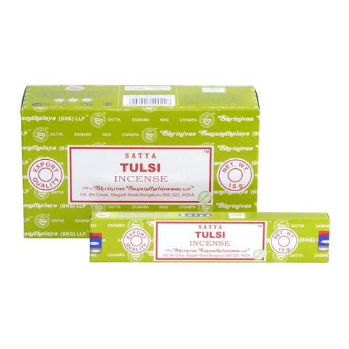 Sahumerios Satya Nag Champa - 10 Unidades Fragancia Tulsi