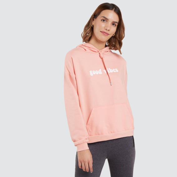 Hoodie Mujer Ostu  Naranja Poliéster 40060239-20299