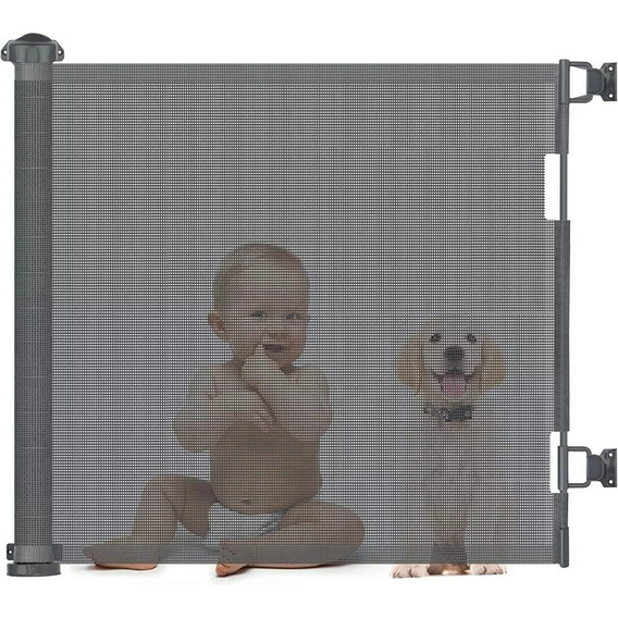 Puerta De Seguridad Retráctil Para Bebé Y Mascotas 86*150cm