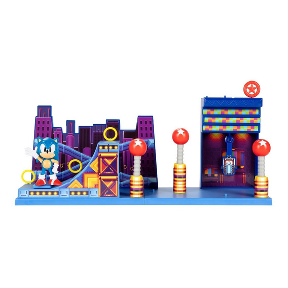 Sonic 2 Figura + Playset Pelicula The Hedgehog Studiopolis