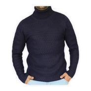 Sweater Hombre Cuello Tortuga Jersey Grueso