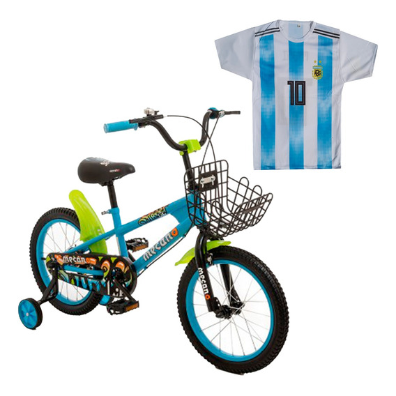 Bicicleta Rodado 20 Infantil Street Rueditas Canasto Love 85