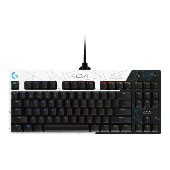 Teclado Mecánico Logitech G Pro K/da Para Gaming Logitech G Color del teclado Blanco y negro Idioma Inglés US