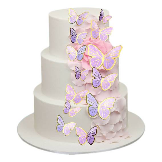  Decoración De Pastel De Mariposa P/cumpleaños, 600 Piezas