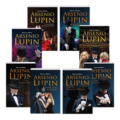 Colección De Libros Arsenio Lupin Por 8 Libros