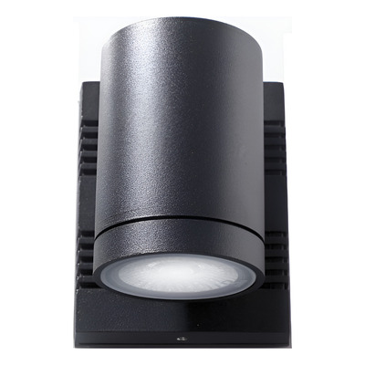 Aplique Exterior Direccionable D502 Aluminio Negro 1xgu10 Negro