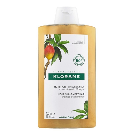 Shampoo Klorane Mango en frasco de 400mL por 1 unidad