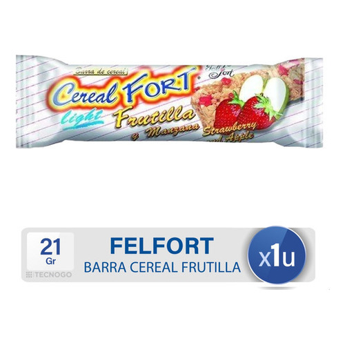 Barra De Cereal Felfort De Frutilla - Mejor Precio