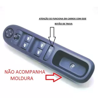 Comando Botão Interruptor Vidro Elétrico Citroen Aircross