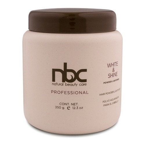 Kit Polvo aclarador NBC  Decoloracion White and shine tono azul para cabello