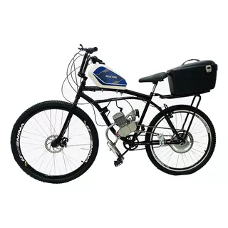 Bicicleta Motorizada 5 Litros Dualbrake Coroa52 Aro29 Cargo Cor Azul Storm
