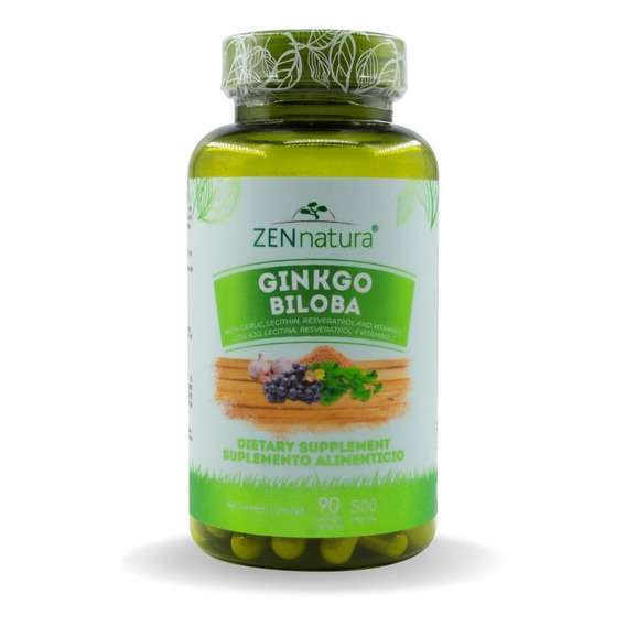 Ginkgo Biloba Ajo Y Lectina Zen Natura Antioxidante Memoria Sabor Sin sabor