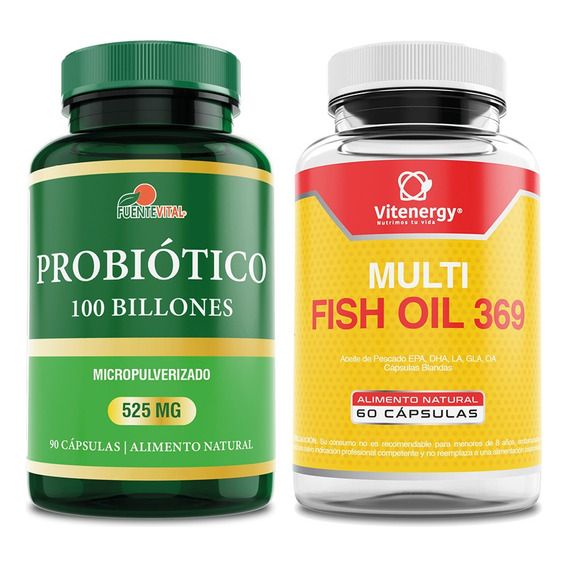 Probiotico 100 Billones + Multi Omega 369- Pack