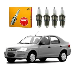  Jogo Velas Ngk Prisma 1.4 2007 A 2012