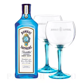Combo Gin Bombay Sapphire + 2 Copones Oficiales Paladarnegro