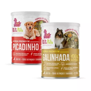 Kit 2 Ração Natural Umida Patê Cães Galinhada Picadinho