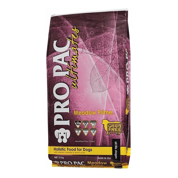 Alimento Pro Pac Pro Pac Ultimates Meadow Prime para perro todos los tamaños sabor mix en bolsa de 12kg