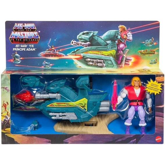 Figura Motu He-man (jet Sled & Principe Adam)