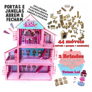 Casa Casinha De Boneca E Móveis Dia Das Crianças Mdf + Nome