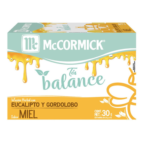 Té Mccormick Balance Antigripal 20 Sobres 30g