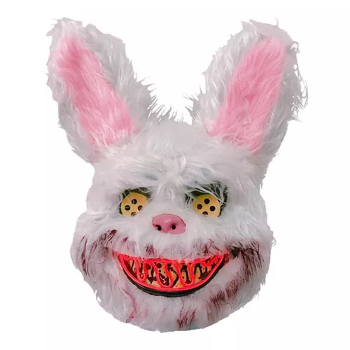 Máscara De Peluche De Conejo Resplandeciente De Halloween 47 