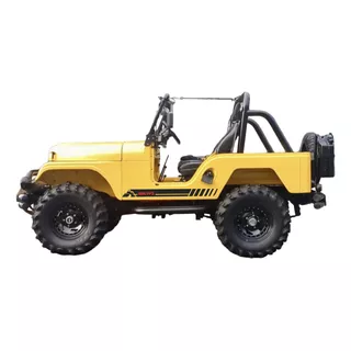  Jeep Willys 4x4 Adesivos Lateral Par 